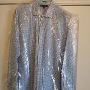 Tommy Hilfiger Slim Fit Blue/White Plaid Shirt